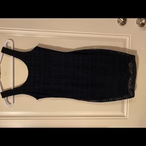 Navy blue mini dress